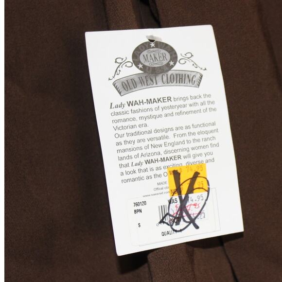 Lady Wah Maker Old West Button Up Western Shirt‎ Womens Size Small NWT - Picture 6 of 8